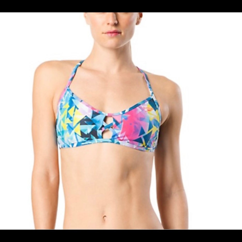 Speedo Turnz Pick A Boo Women’s Swim Top Bra Sz XS/M NWT